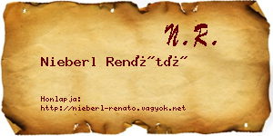 Nieberl Renátó névjegykártya
